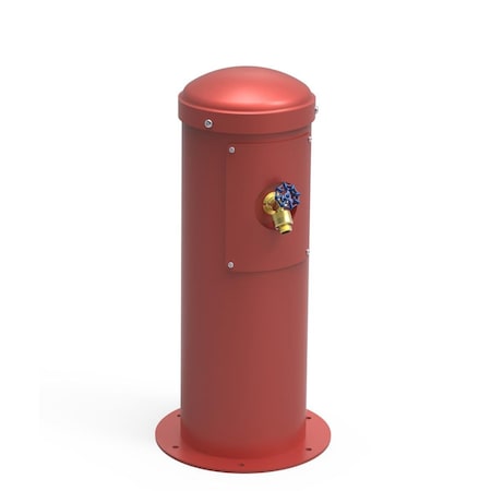 Halsey Taylor Yard Hydrant With Hose Bib Non-Filtered Non-Refrigerated Red